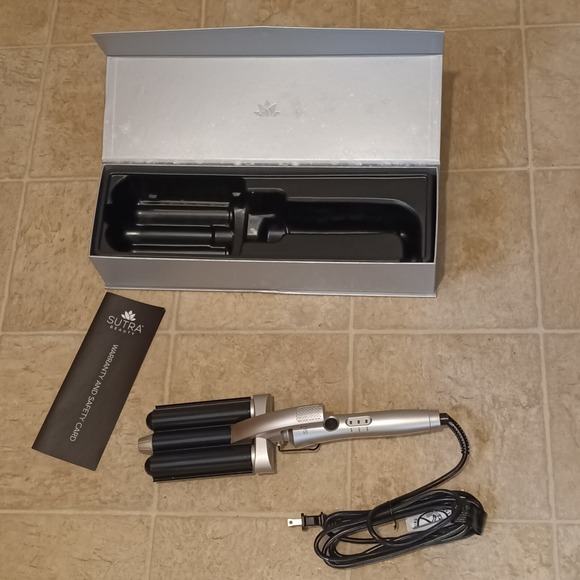 Sutra Other - SUTRA Triple Barrel Tourmaline Infused Ceramic Mermaid Natural Beach Waver